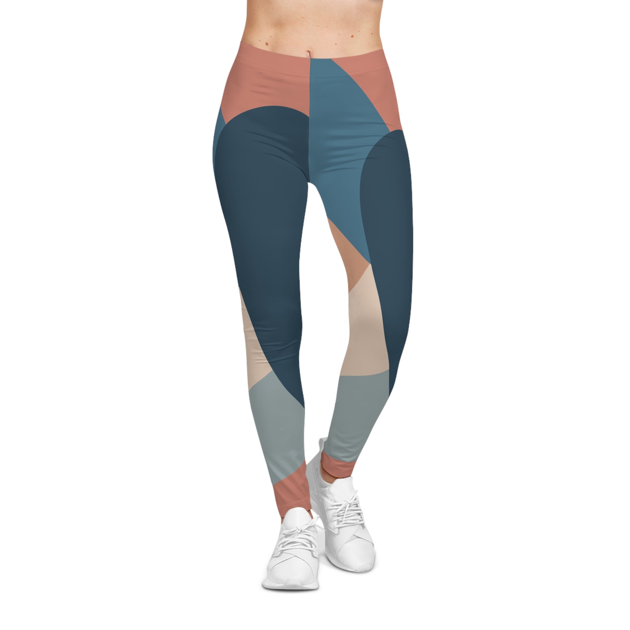 Abstract Pattern Women's Casual Leggings - Stylish & Comfortable Workout Wear